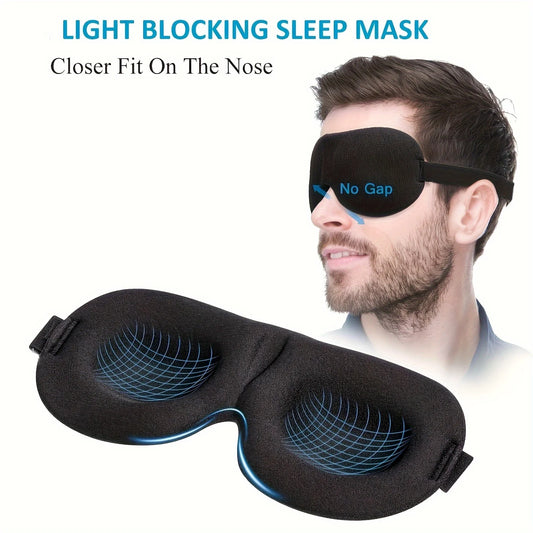3D-Schlafmaske  Blockiert Licht für eine entspanntere Schlafumgebung.