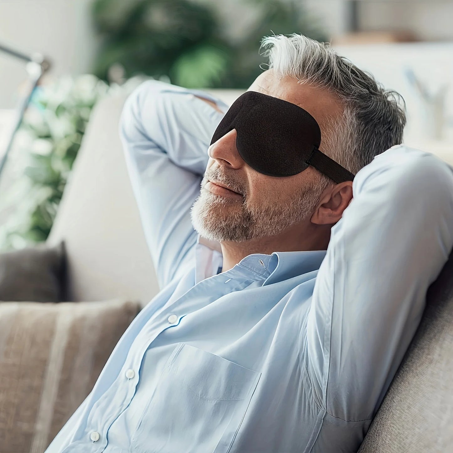3D-Schlafmaske  Blockiert Licht für eine entspanntere Schlafumgebung.